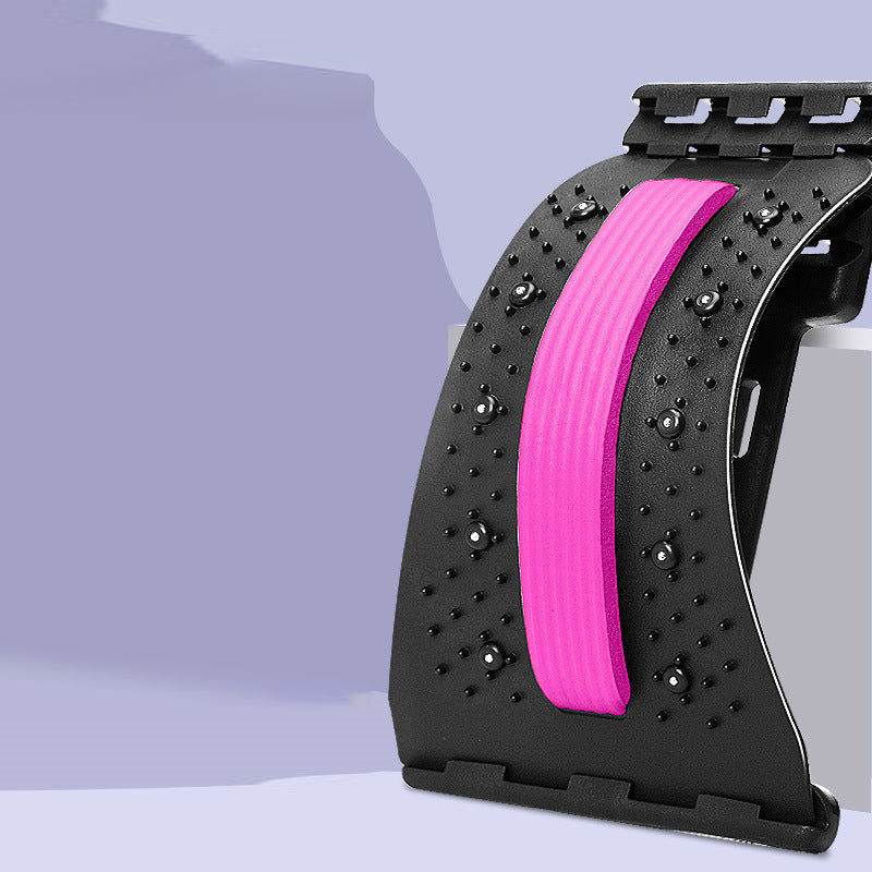 🔥Magnetic Lumbar Stretcher – Acupressure Massage, Portable Design & Relieves Back Pain 🧘♂️✨