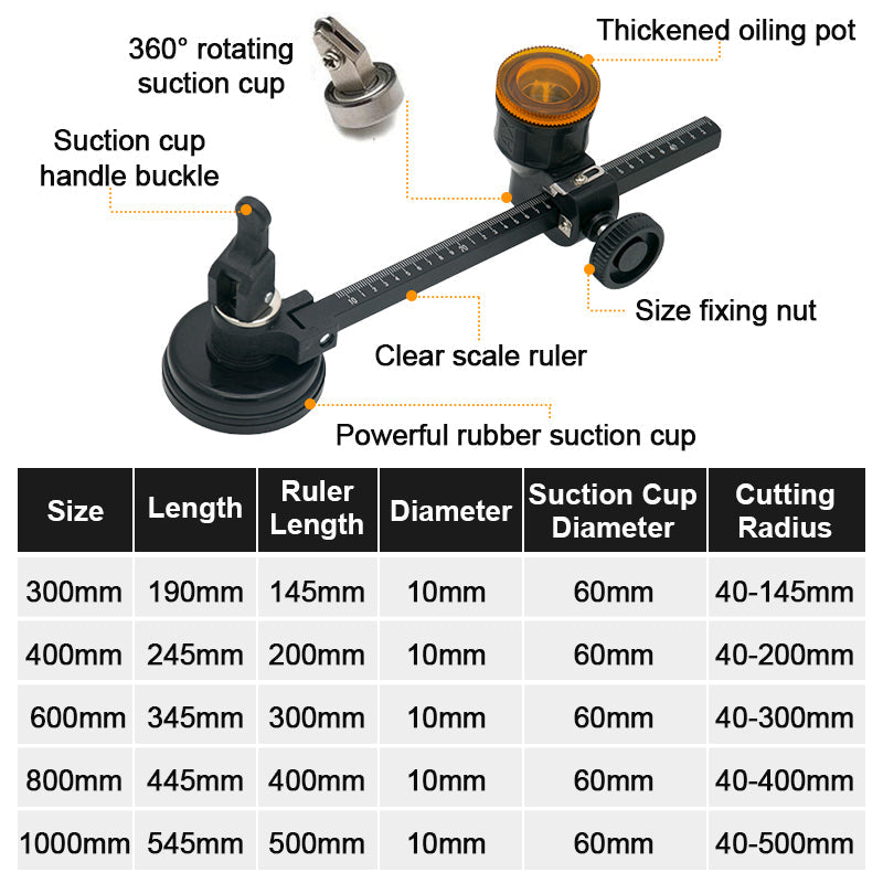 🔥49% OFF Christmas Sale🔥Glass Compass Gauge Cutter