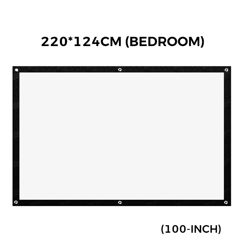🥳2026 HOT SALE🥳💞50K+ SOLD!✨ High Definition Projection Screen - 120-inch Diagonal with Matte White Surface for Crystal Clear Home Cinema Experience 🎬🌟