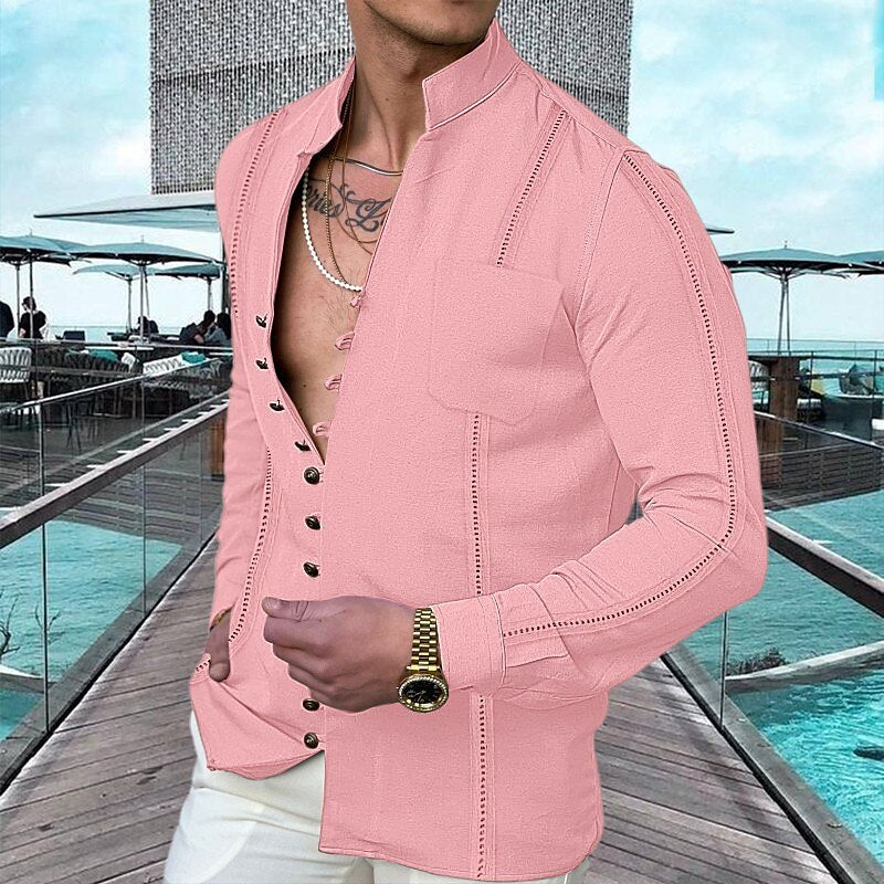 👕 49% OFF NOW! 🌊 Men's Linen Button Up Summer Beach Shirt – Breathable, lightweight & relaxed fit – perfect for seaside vacations, BBQs or sunny days ☀️