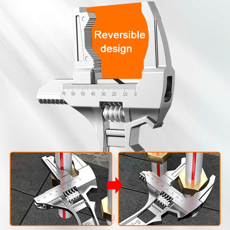 ❤️🔥Limited-Time 40% Off Sale 🔥 6–68mm Reversible Sink Wrench 🔧 One-Wrench Solution for Tightening + Loosening 💪 Pipe Work Made Effortless