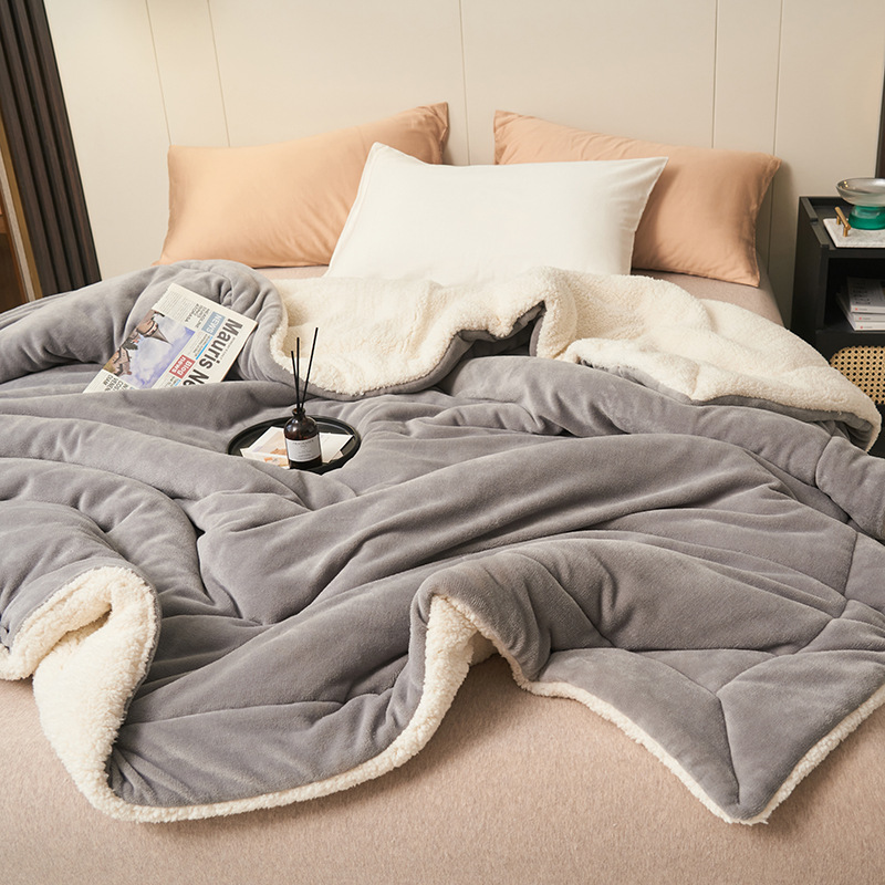 🛏️ 49% OFF! ❄️ Double-Layer Lambswool Blanket – Ultra-soft & warm for winter ✨
