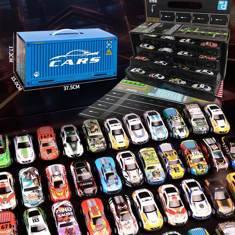 🥳2026 HOT SALE🥳💞50K+ SOLD!🚗🎁 49% OFF! 48 Mini Pull‑Back Cars with Garage – 48 vehicles, built‑in storage. Hours of fun, perfect gift for little racers! 🏎️✨