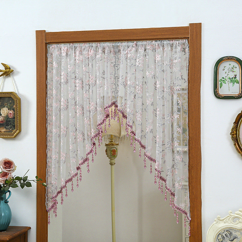 🌸Lace Short Door Curtain with Tassels
