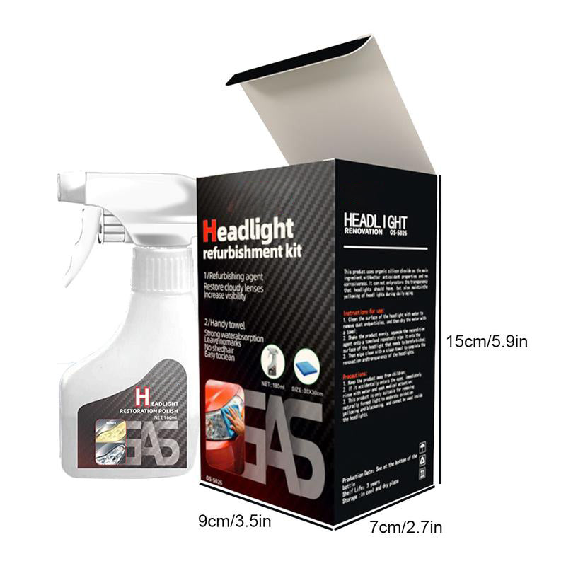 ⏳49% OFF NOW🔥Automotive Headlamp Refurbisher & Crystallization Coating Agent Kit🚗✨