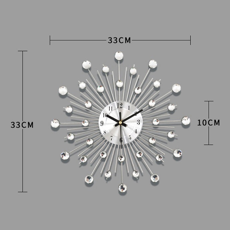 📢40% OFF!💎Creative Rhinestone Wall Clock🏡