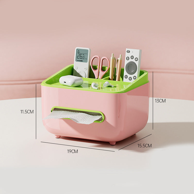 🧻 Tissue box + storage box + phone stand? This 3-in-1 design instantly organizes your desk! ✨