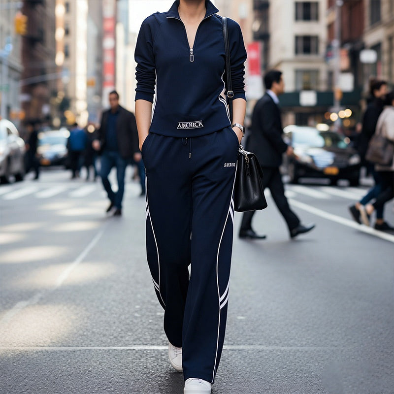 🎁2026 New Arrivals 40% OFF💥Women's Half-Zip Casual Tracksuit Set