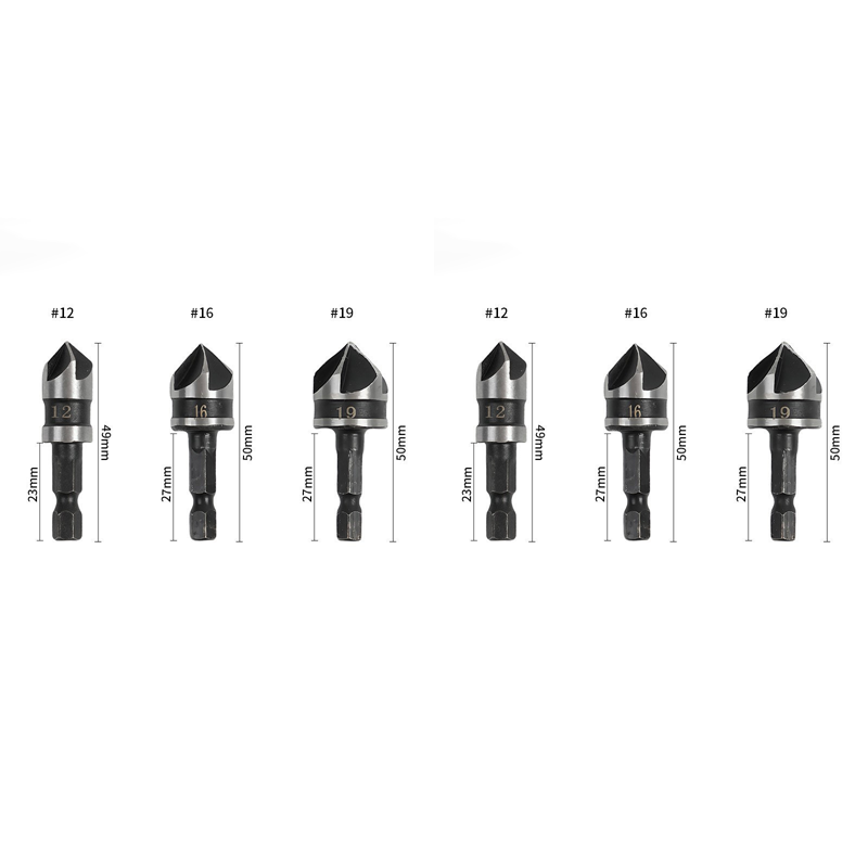 🛠️ 49% OFF NOW! 🔩 Countersink Drill Bit Set for Woodworking (5PCS/3PCS) – Clean Flush Holes, Durable & Time-Saving ⚙️