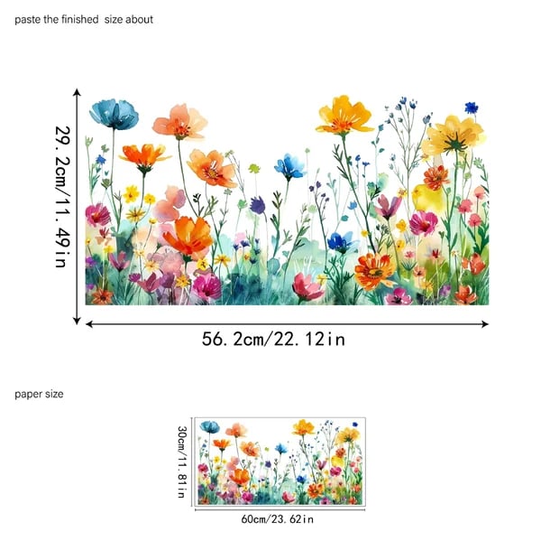 ✨LAST DAY SALE 49% OFF!💐Colorful Floral Bouquet Window Sticker🖼️