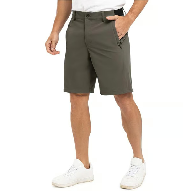 🔥Last Day Sale 40% Off!🩳 Men's Solid Color Flat Front Shorts✨