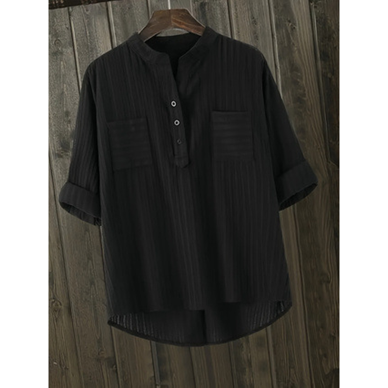 🎁New arrival 49% OFF💥Women's Plus Size Henley V Neck Shirt– Flattering, Soft & Stylish! ✨