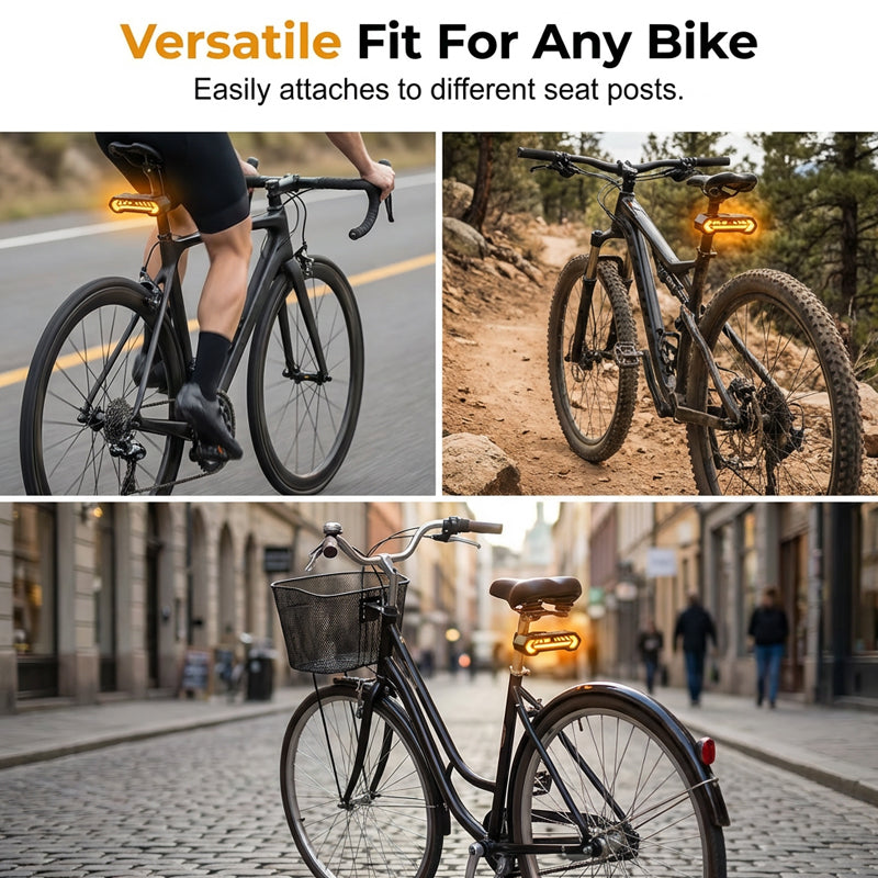 🚴 49% OFF NOW! 🔦 Wireless Turn Signal Light for Bicycles – Rechargeable, Waterproof & Perfect for Night Safety 💡