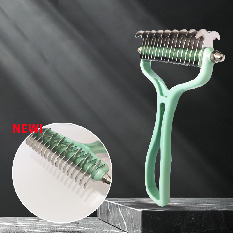 ๐ถ๐ฑ2-in-1 Pet Dematting & Deshedding Comb~Limited time 49% OFF โ Premium quality โ Bestseller! ๐ฅโจ
