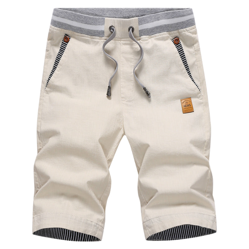 🩳 LIMITED-TIME 49% OFF! ✨ Men's Color-Block Shorts – Drawstring, Cotton Blend, Casual ✨