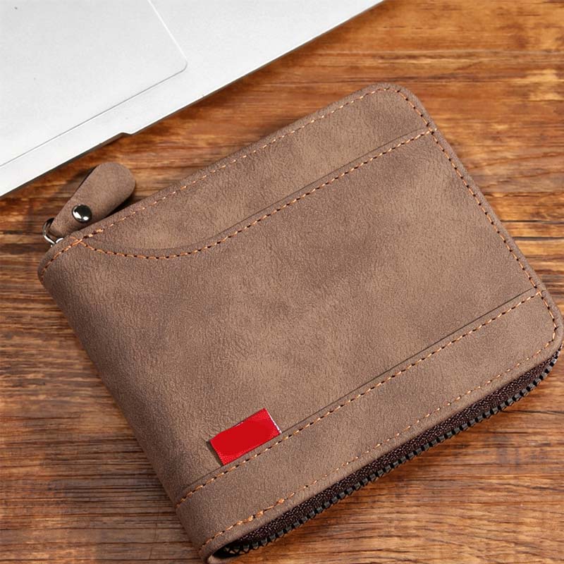 🔥While Supplies Last 40% OFF!🎉 Men's PU Leather Zip-Around Bifold Wallet