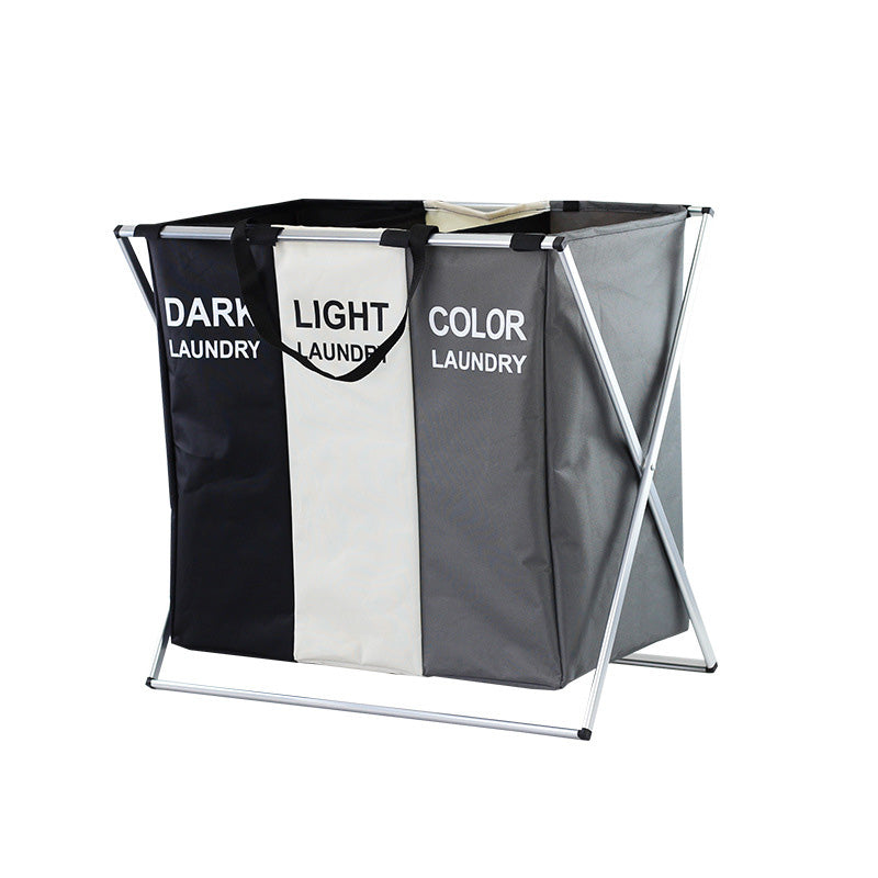 🧺👕🔄 LIMITED-TIME 49% OFF! ✨📦 Foldable 3-Section Laundry Hamper Sorter – Space-Saving, Lightweight, for Bedroom & Bathroom 🏠🧼