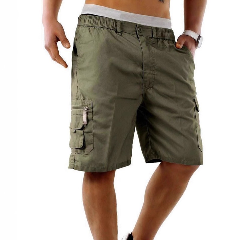 📢📢49% OFF !! ⏰Men's Cargo Shorts – Elastic Waist, Multi-Pocket, Durable 🍁
