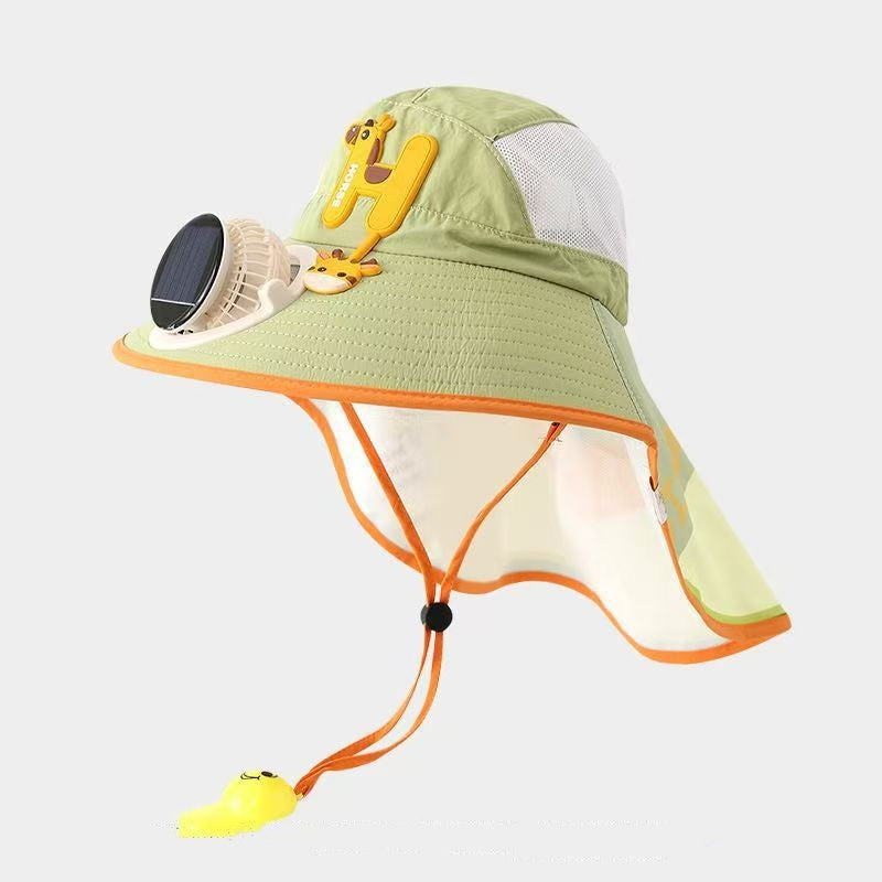 🔥HOT SALE🌬️Sun Protection Flap Hat with Built in Cooling Fan