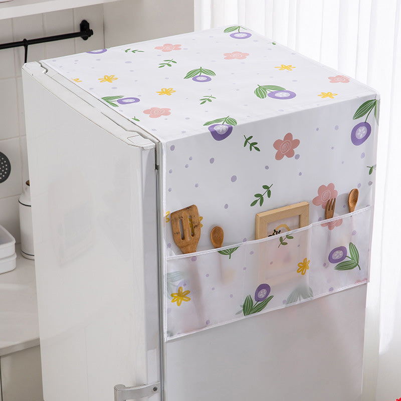 🧊🛡️ Fridge cover – UV protection, storage pockets, durable & easy to clean!