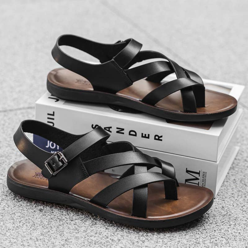 ๐ฆถ49% OFF NOW! โ๏ธ Men Roman Sandals โ Soft sole & casual style โ Perfect for summer, beach or walks โ comfortable and breathable ๐๐ฆถโจ