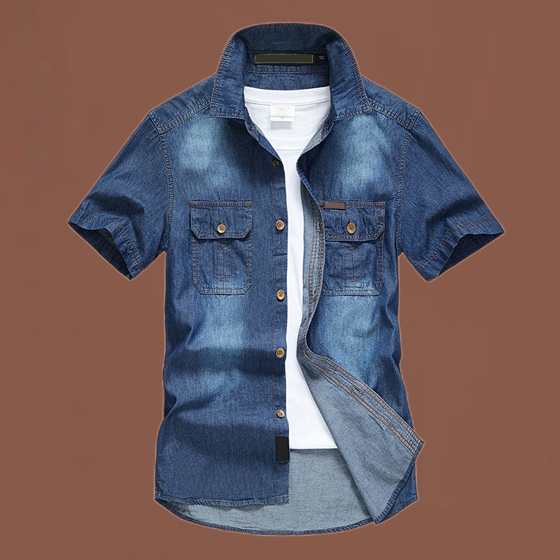 ๐จ FINAL HOURS! โณ 49% OFF โ Built to Last! ๐ Menโs Washed Denim Shirt โ Rugged Charm, Effortless Cool ๐