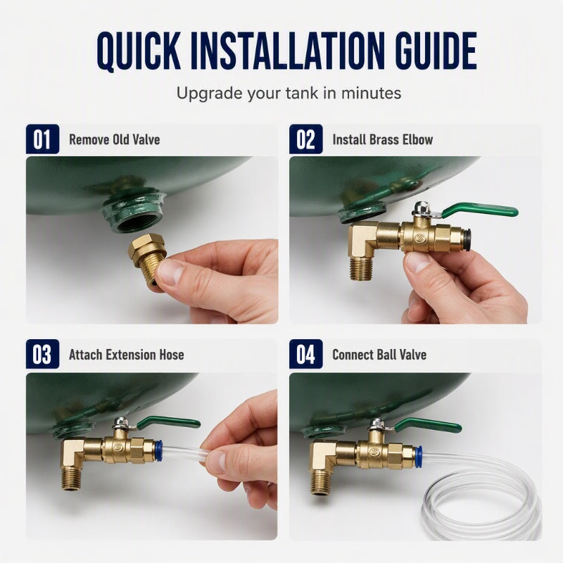 🏆Universal Air Compressor Drain Valve Kit