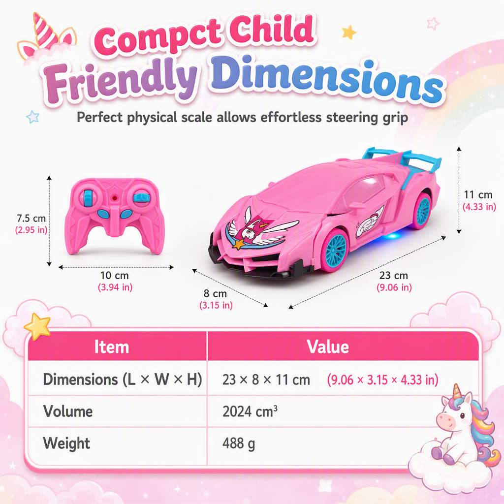 🚗 49% OFF! ✨One Button Deforming Remote Control Car Cyberpunk Spider Unicorn Drifting RC Pickup Toy Gift for Boys and Girls