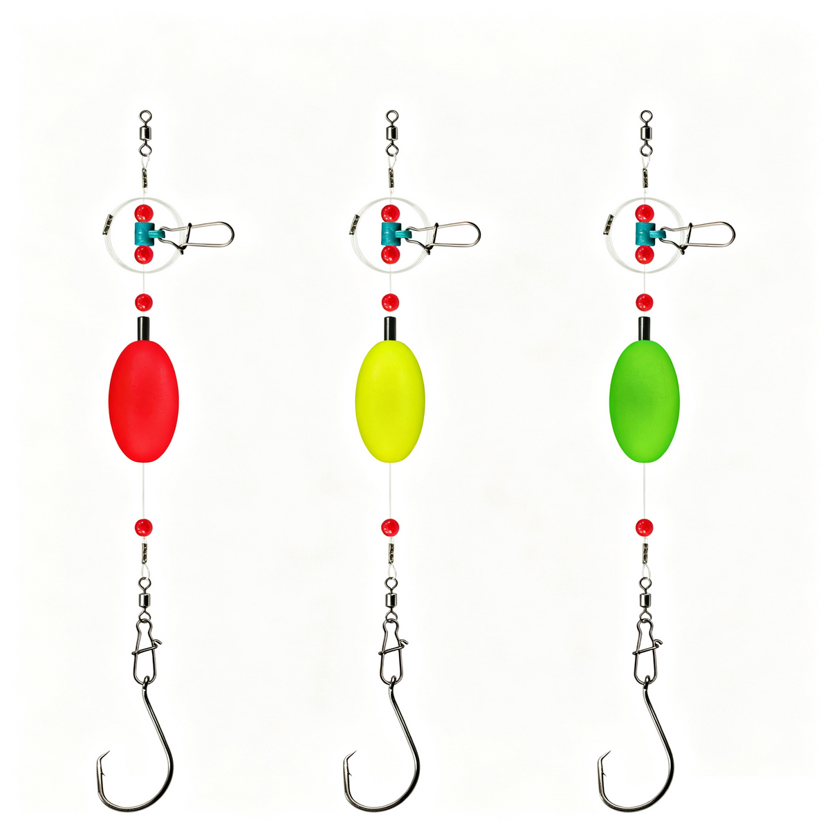 📢📢49% OFF !! ⏰ Pre-Tied Surf Fishing Rigs: High-Buoyancy Floats, Forged Circle Hooks, 90lb Leader, Ready to Use