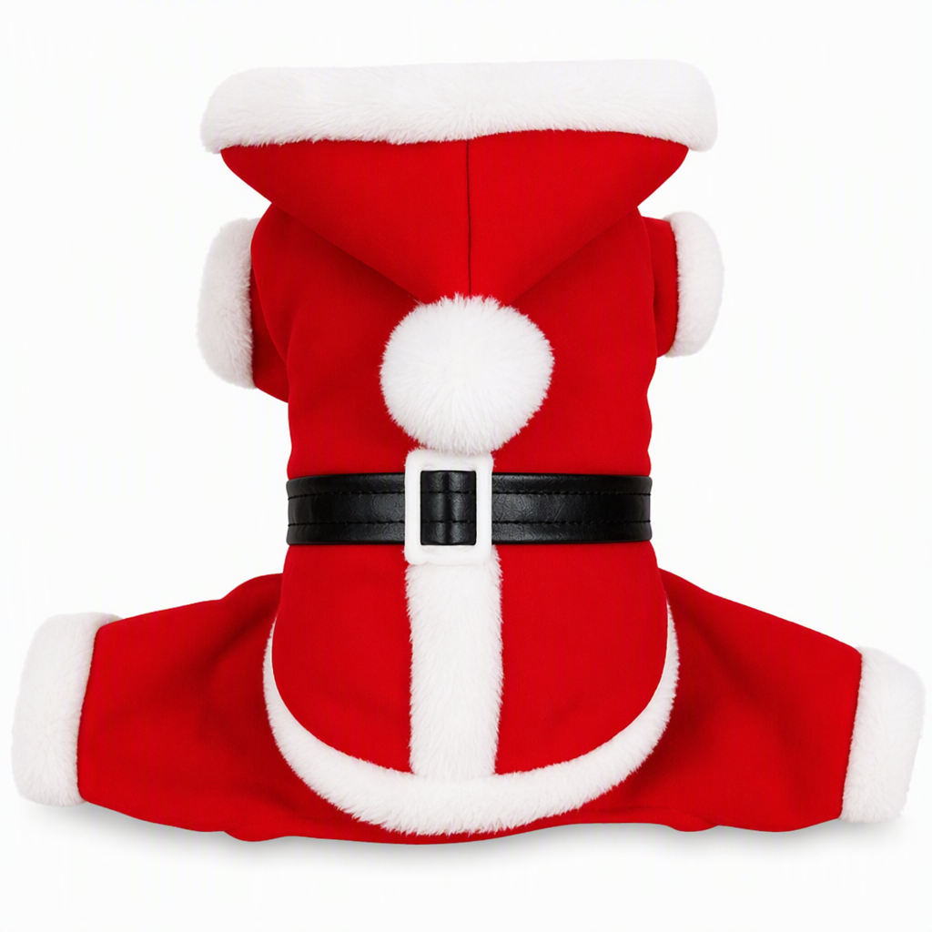 🎄 49% OFF! ✨ Christmas Pet Costume for Dogs & Cats – Hilarious 3D Standing Santa Suit with Integrated Stuffed Hands, Plush Warmth Premium Stitching & Thick Velvet Trim – Lightweight Holiday Outfit for Cats & Dogs – Sizes S-XL 🐾