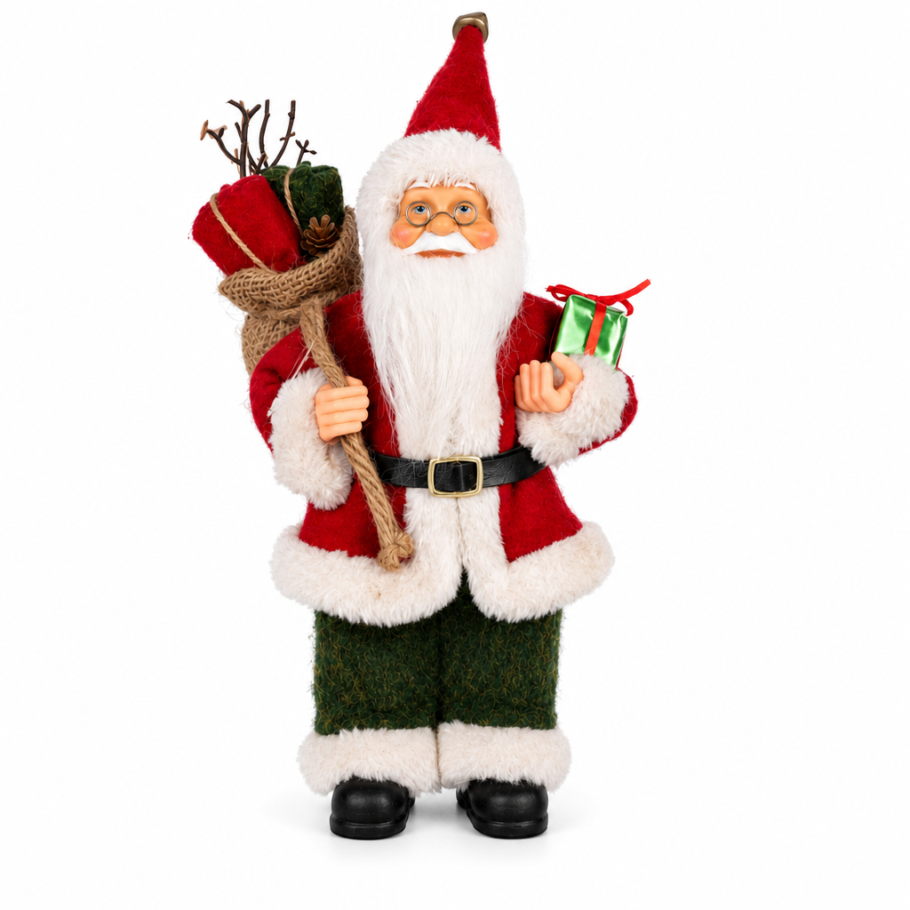 🏆Christmas Specials🎄Decorative Standing Santa Claus Christmas Backpack Santa Doll Holiday Tabletop Ornament