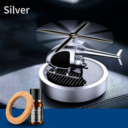 🚁 49% OFF NOW! ⚡ Metal Solar Helicopter Air Freshener – Solar powered rotation & stylish decor – Fresh scent diffuser, perfect for car dashboard or desk – eco-friendly and fun 🌿
