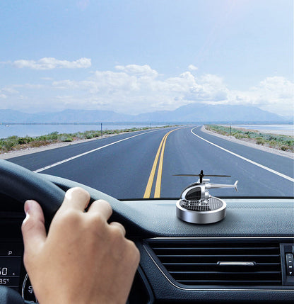 🚁 49% OFF NOW! ⚡ Metal Solar Helicopter Air Freshener – Solar powered rotation & stylish decor – Fresh scent diffuser, perfect for car dashboard or desk – eco-friendly and fun 🌿
