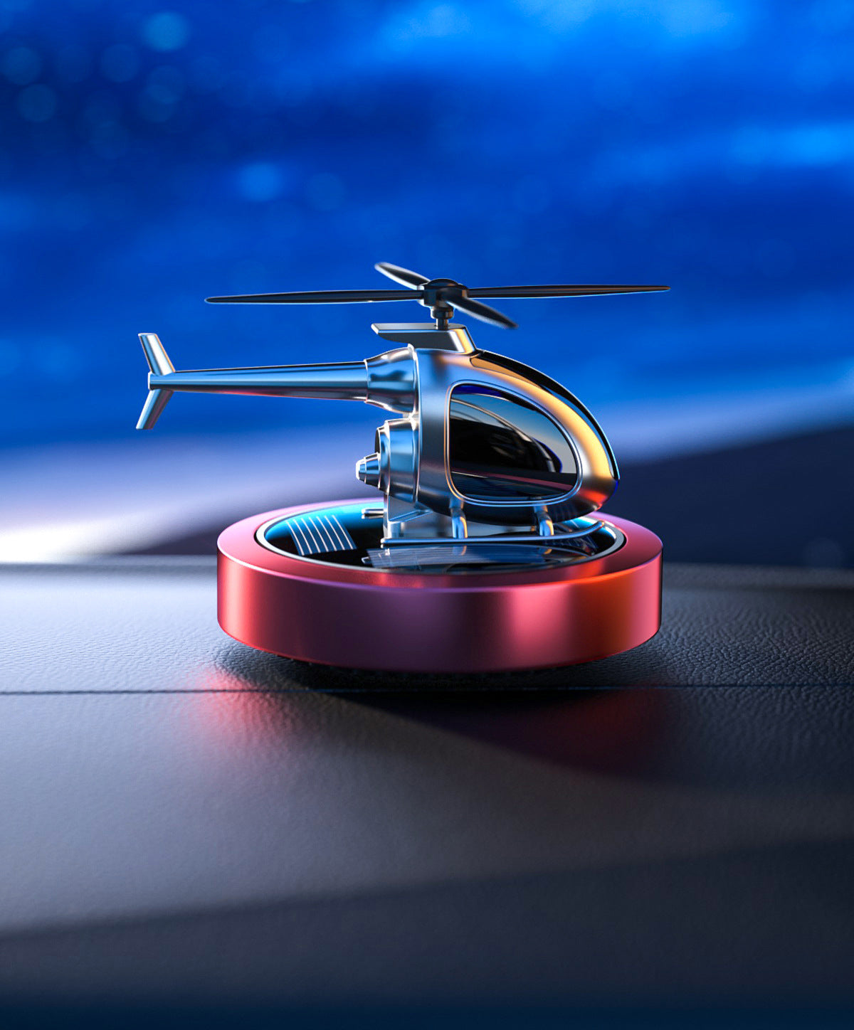 🚁 49% OFF NOW! ⚡ Metal Solar Helicopter Air Freshener – Solar powered rotation & stylish decor – Fresh scent diffuser, perfect for car dashboard or desk – eco-friendly and fun 🌿