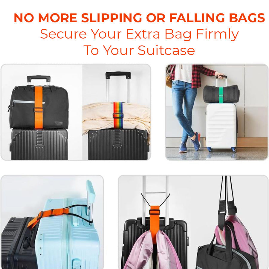 🔥Big Sales - Buy 1 Get 1 Free💥🧳Elastic Luggage Strap Hands-Free for Travel