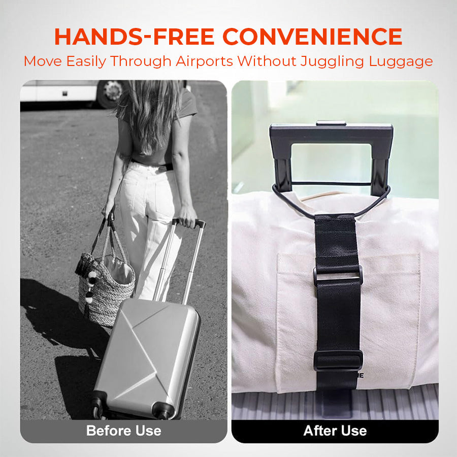 🔥Big Sales - Buy 1 Get 1 Free💥🧳Elastic Luggage Strap Hands-Free for Travel