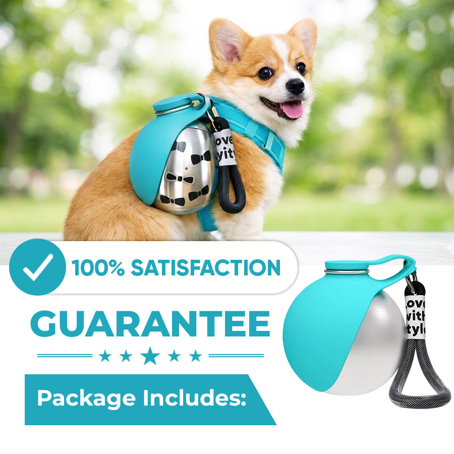 🐕💧 49% OFF! 2-in-1 Portable Dog Water Bottle for Small Dogs – Leak-Proof & Compact