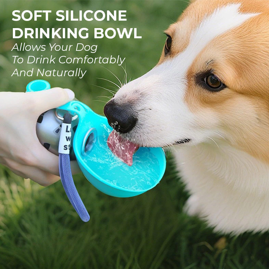 🐕💧 49% OFF! 2-in-1 Portable Dog Water Bottle for Small Dogs – Leak-Proof & Compact