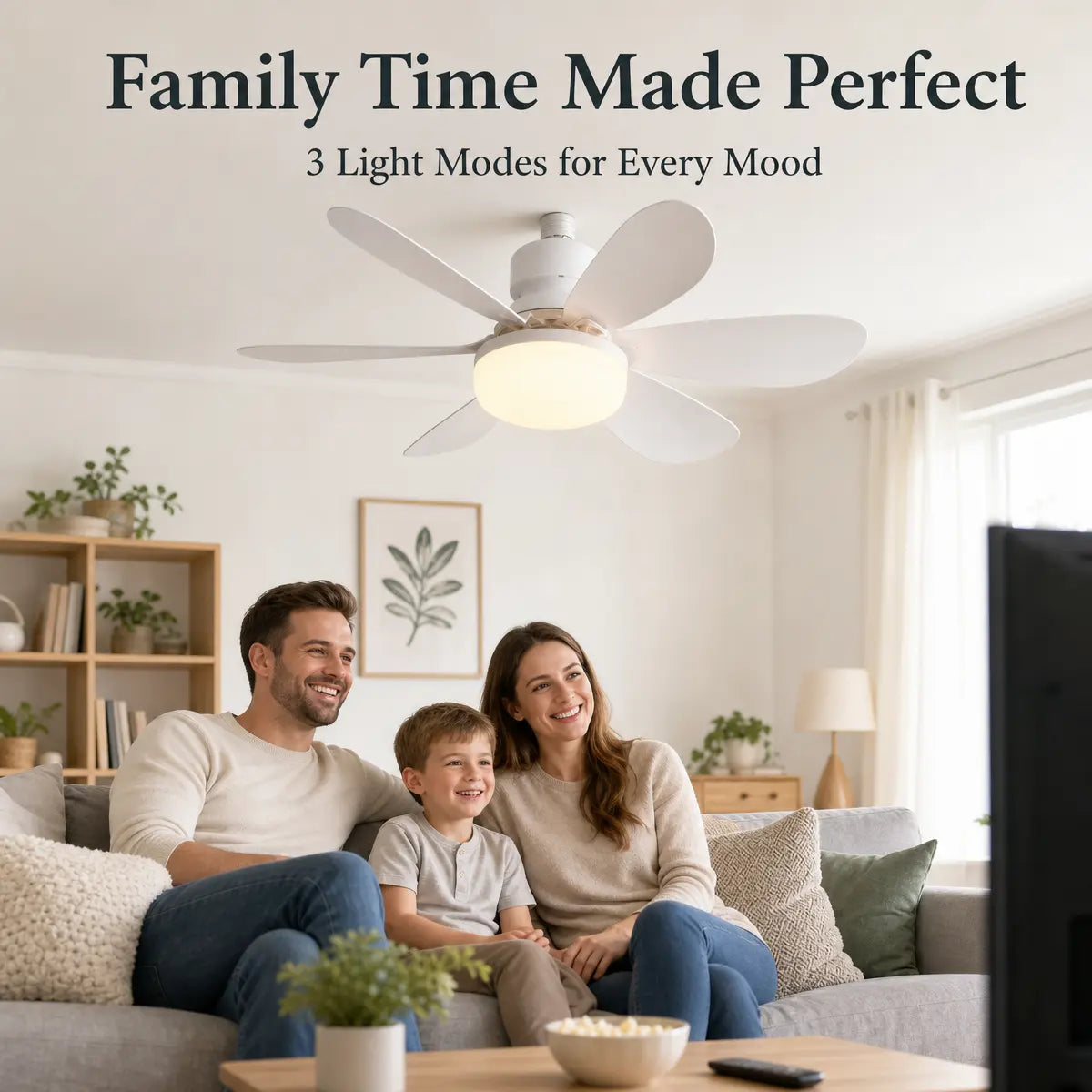 🏆LAST DAY SALE 49% OFF🔥SmartBreez™ LED Ceiling Fan Light – 20.5” Ultra-Quiet with Remote 🎯 | E27 + FREE B22 Adapter 🔌 | For Bedroom 😴, Kitchen 👩‍🍳 & Garage 🛠️ – UK Ready!