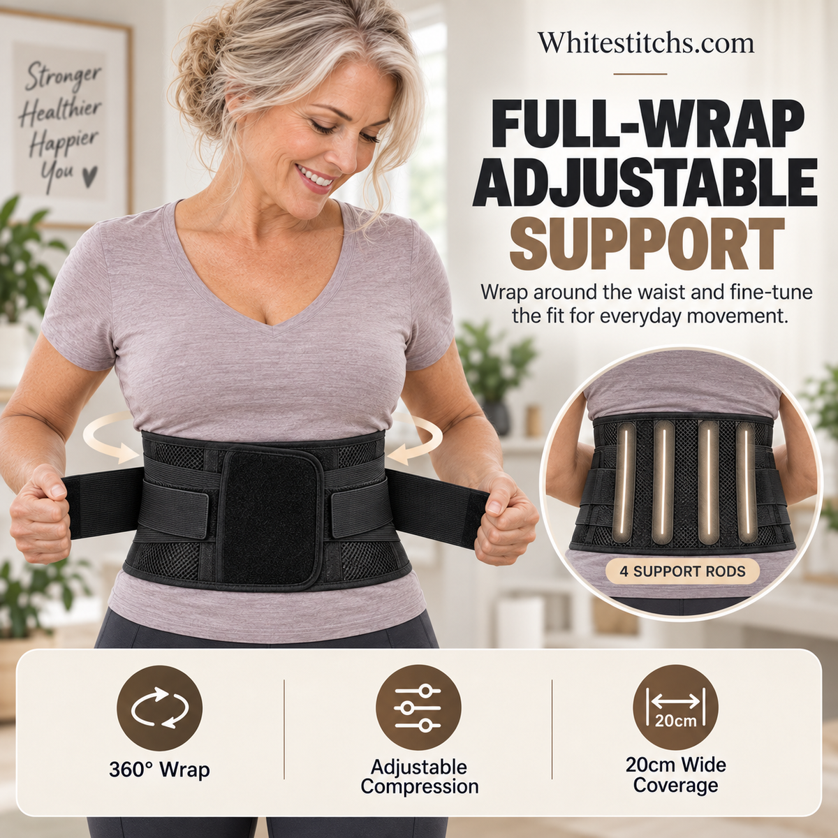 📢📢49% OFF !! ⏰Breathable Posture Corrector - Back Pain Relief & Tummy Control