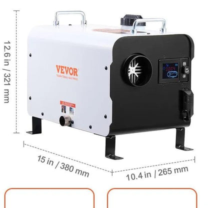 📢📢40% OFF!!⏰8 kW diesel heater, 12 V/24 V all-in-one diesel air heater, Bluetooth app control, remote control and display, CO alarm, rapid heating