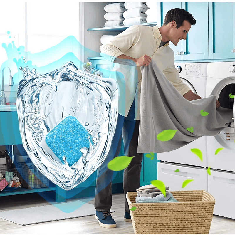 🧺 BUY 5 GET 5 FREE! ⏰ Antibacterial Washing Machine Cleaner – Removes odor, fights bacteria & deep cleans drum and seals – keeps machine fresh and efficient ✨