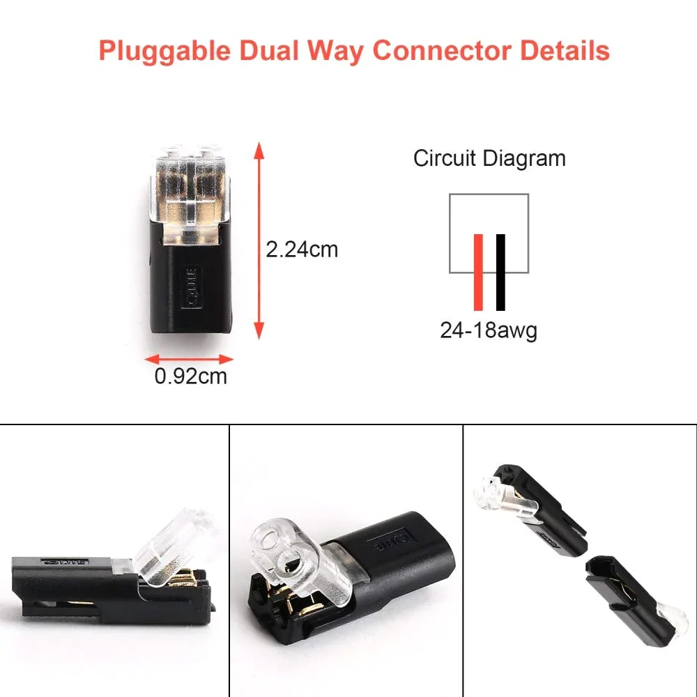 🔥Final Day – Ends Tonight!⏰🏆Double-wire Plug-in Connector With Locking Buckle
