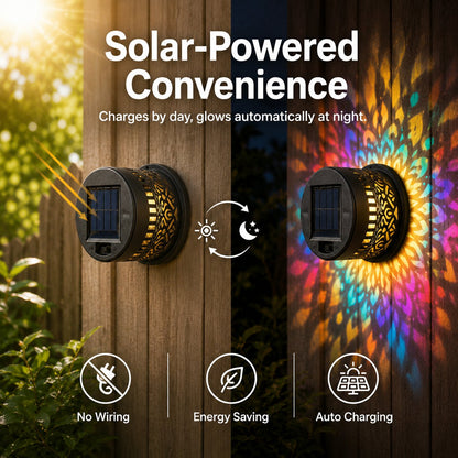 🌙⏳LIMITED-TIME 53% OFF! ⏰ Solar Mandala Wall Light – Dreamy Night Projection ✨