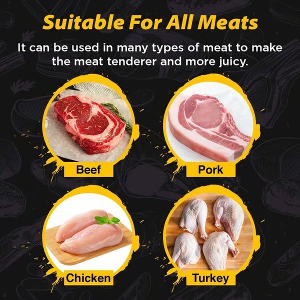 🥩  Stainless Steel Meat Tenderizer Needle – 21 Blades, Fast Marinade, Easy Clean 🔪