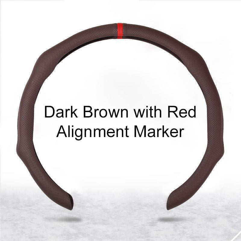 🏆 50K+ SOLD! – Almost Gone💥-✨ Nappa Leather car steering wheel cover