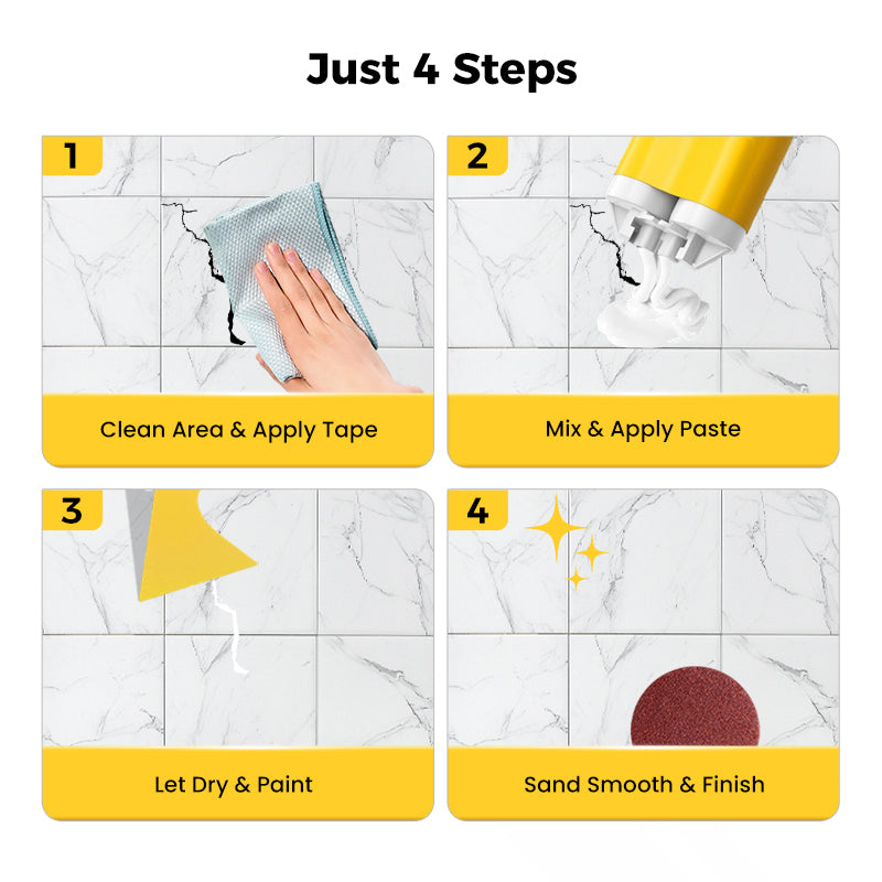 🧱 BUY 2 GET 1 FREE! ✨ Tile & Stone Crack Repair Kit - Professional-Grade Filler for Sealing Gaps, Waterproof & Color-Matching Formula 🛠️💧