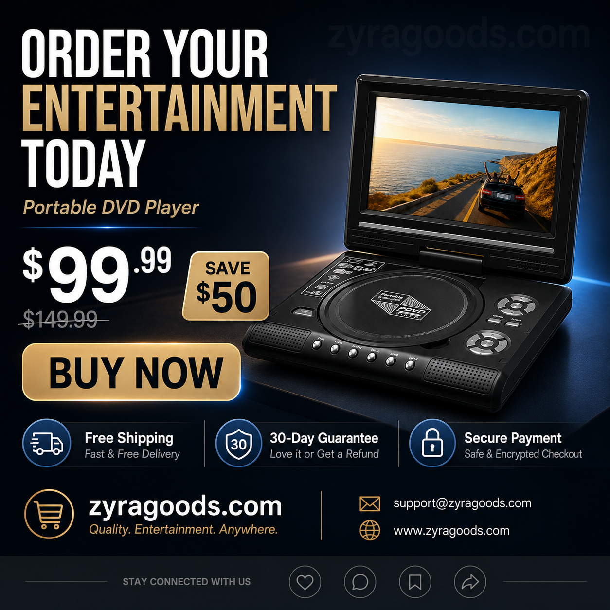 📺 49% OFF | 7.8" HD Portable DVD Player – Your Pocket Cinema Anywhere! 🍿