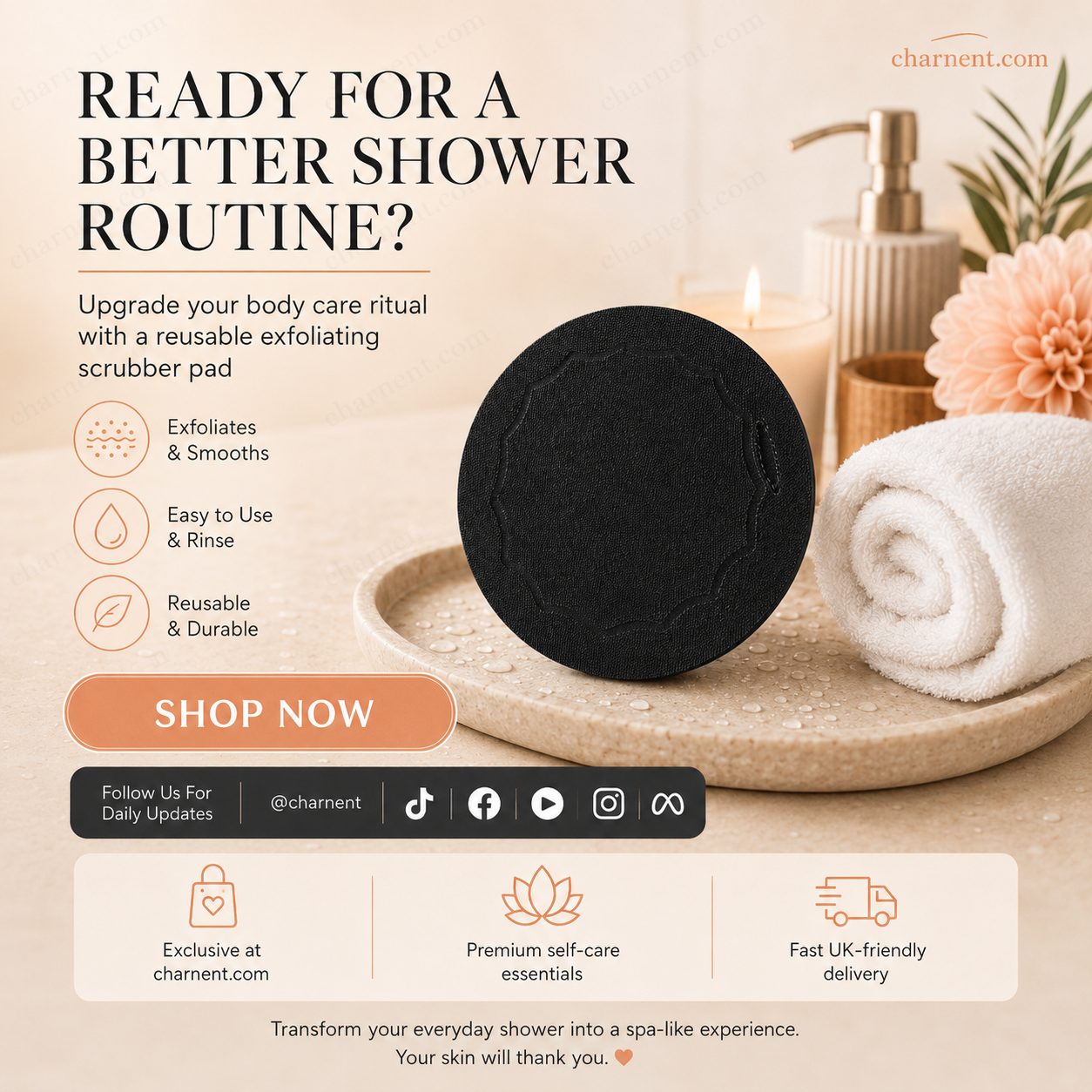 🥳2026 HOT SALE🥳💞50K+ SOLD!🌸🧖‍♀️ 49% OFF! Scrub Bath Pads – Gently exfoliate, unclog pores, reveal brighter skin. Durable rubber, easy to rinse. A little scrub goes a long way! ✨🛀