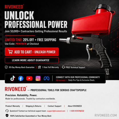 🚀 Portable Pneumatic Sand Blaster Gun – Rust Removal, Polishing & Detailing Tool